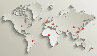 Countries in world map marked up as per Open Banking discussion