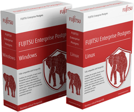FUJITSU Enterprise Postgres 11 trial download boxes - Window version and Linux version
