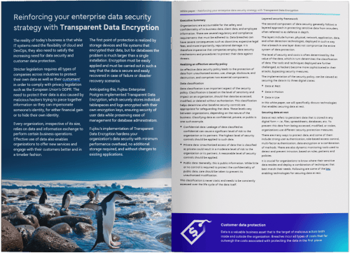 Transparent Data Encryption | PostgreSQL | Fujitsu